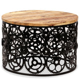 NNEVL Coffee Table Solid Mango Wood 60x40 cm