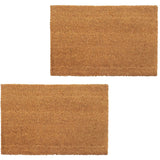 NNEVL Doormats 2 pcs Coir 24 mm 40x60 cm Natural
