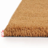 NNEVL Doormat Coir 24 mm 100x100 cm Natural