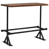 NNEVL Bar Table Solid Reclaimed Wood Dark Brown 120x60x107 cm