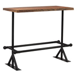 NNEVL Bar Table Solid Reclaimed Wood Dark Brown 120x60x107 cm