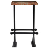 NNEVL Bar Table Solid Reclaimed Wood Multicolour 60x60x107 cm