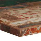 NNEVL Bar Table Solid Reclaimed Wood Multicolour 60x60x107 cm