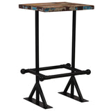 NNEVL Bar Table Solid Reclaimed Wood Multicolour 60x60x107 cm
