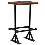 NNEVL Bar Table Solid Reclaimed Wood Multicolour 60x60x107 cm