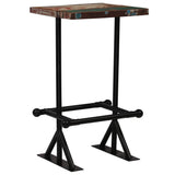 NNEVL Bar Table Solid Reclaimed Wood Multicolour 60x60x107 cm