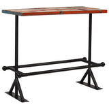 NNEVL Bar Table Solid Reclaimed Wood Multicolour 120x60x107 cm