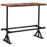 NNEVL Bar Table Solid Reclaimed Wood Multicolour 120x60x107 cm