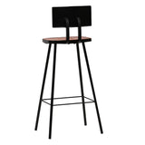 NNEVL Bar Set 7 Piece Solid Reclaimed Wood Multicolour