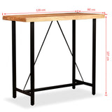NNEVL Bar Table 120x60x107 cm Solid Acacia Wood