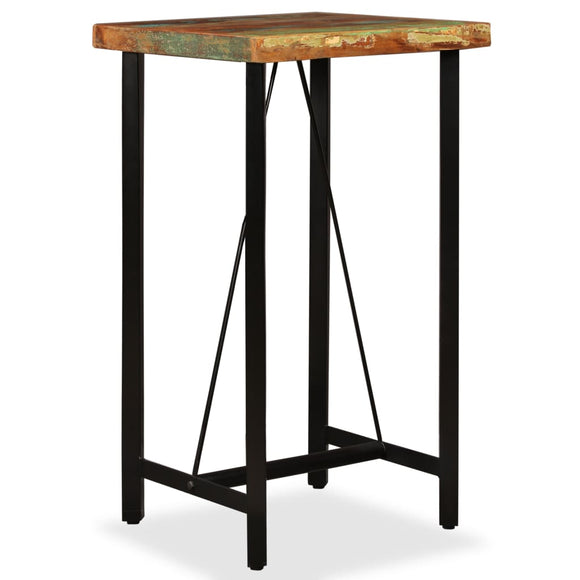 NNEVL Bar Table 60x60x107 cm Solid Reclaimed Wood