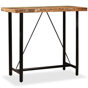 NNEVL Bar Table 120x60x107 cm Solid Reclaimed Wood