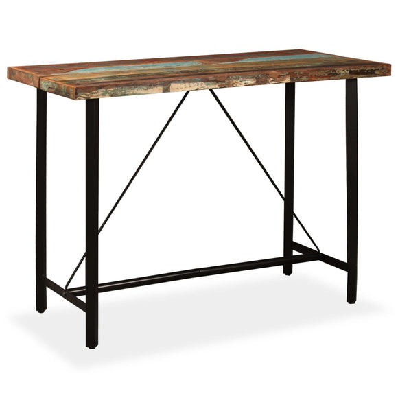 NNEVL Bar Table 150x70x107 cm Solid Reclaimed Wood