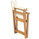 NNEVL Folding Director's Chair Solid Teak Wood