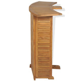 NNEVL Folding Bar Table 155x53x105 cm Solid Teak Wood