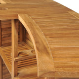NNEVL Folding Bar Table 155x53x105 cm Solid Teak Wood