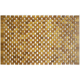 NNEVL Bath Mat Acacia Wood 80x50 cm Mosaic