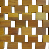NNEVL Bath Mat Acacia Wood 80x50 cm Mosaic