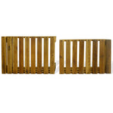 NNEVL Apple Crate Set 2 Pieces Solid Acacia Wood