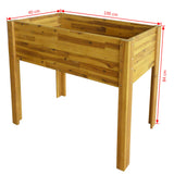 NNEVL Raised Garden Raised Bed Solid Acacia Wood