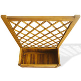 NNEVL Garden Raised Bed with Trellis Solid Acacia Wood