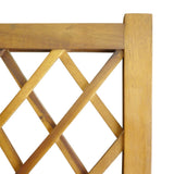 NNEVL Garden Raised Bed with Trellis Solid Acacia Wood