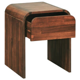 NNEVL Nightstand 41.5x42x52 cm Solid Acacia Wood