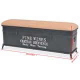 NNEVL Storage Bench with Cushion 103x30x40 cm