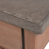 NNEVL Console Table Solid Fir Wood 122x35x80 cm