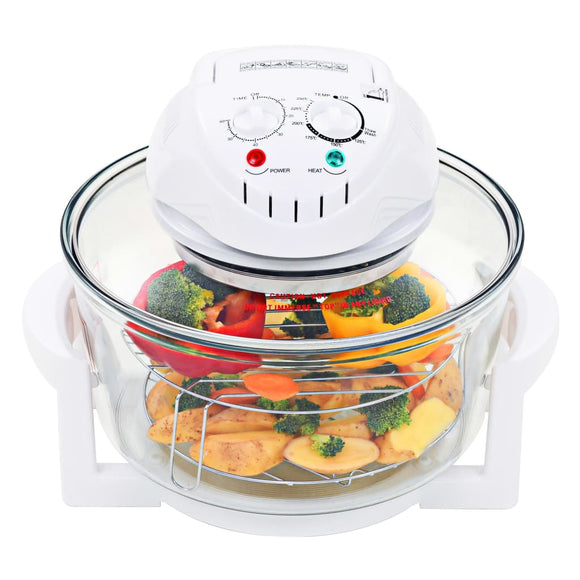 NNEVL Halogen Convection Oven with Extension Ring 1400 W 17 L