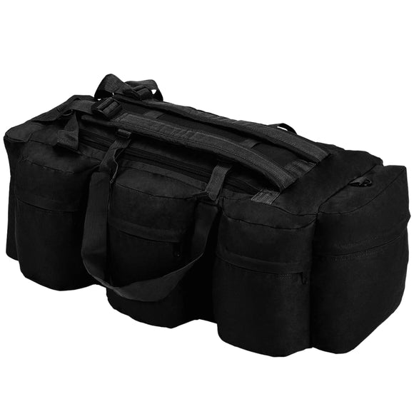 NNEVL 3-in-1 Army-Style Duffel Bag 120 L Black