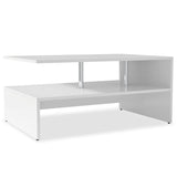 NNEVL Coffee Table Chipboard 90x59x42 cm White