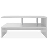 NNEVL Coffee Table Chipboard 90x59x42 cm White