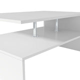 NNEVL Coffee Table Chipboard 90x59x42 cm White