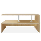 NNEVL Coffee Table Chipboard 90x59x42 cm Oak
