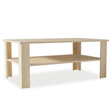 NNEVL Coffee Table Chipboard 100x59x42 cm Oak