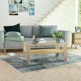 NNEVL Coffee Table Chipboard 100x59x42 cm Oak