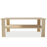 NNEVL Coffee Table Chipboard 100x59x42 cm Oak
