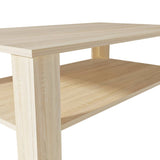 NNEVL Coffee Table Chipboard 100x59x42 cm Oak