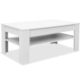 NNEVL Coffee Table Chipboard 110x65x48 cm White