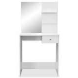 NNEVL Dressing Table Chipboard 75x40x141 cm White