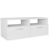 NNEVL TV Cabinet Chipboard 95x35x36 cm White