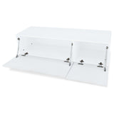 NNEVL TV Cabinet Engineered Wood 120x40x34 cm High Gloss White