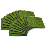 NNEVL Artificial Grass Tiles 20 pcs 30x30 cm Green