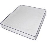 NNEVL Bed with Memory Foam Mattress Black Faux Leather King Size