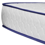 NNEVL Bed with Memory Foam Mattress Black Faux Leather King Size