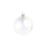 NNEVL 100 Piece Christmas Ball Set 3/4/6 cm Silver