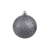 NNEVL 100 Piece Christmas Ball Set 3/4/6 cm White/Grey