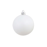 NNEVL 100 Piece Christmas Ball Set 3/4/6 cm White/Grey