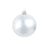 NNEVL 100 Piece Christmas Ball Set 3/4/6 cm White/Grey